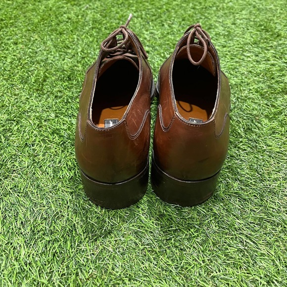 Mens Salvatore Ferragamo Brown Cap Toe Oxford Dress Shoe main image 7